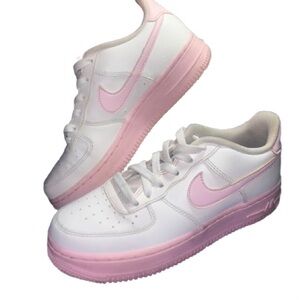 Nike Air Force 1 '07 Low White Pink Sole Size 3.5